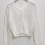 Milk Cropped Cardigan