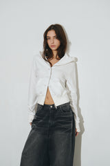 bt hood zip up (white)