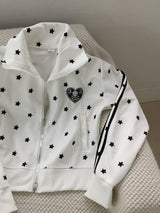 White Star Devil Jersey Zip-up