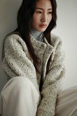 Wool turtleneck top, Blue