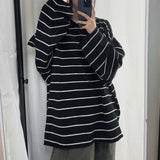 sheer striped long sleeve
