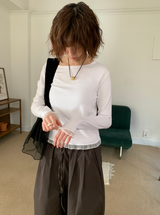 ドモンフリルレーストートバッグ