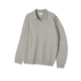Modal open collar knitwear