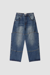 No.1459 hidden pocket denim PT (3color)