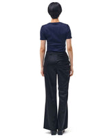 Satin Draped Trousers _ BLACK