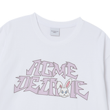 25SS バッドバニーロゴショートスリーブTシャツ ホワイト