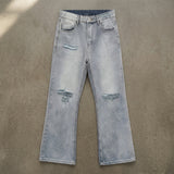 Vintage Distressed Wide Jeans