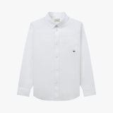 Stranger Classic Fit Flower Cotton Shirt (White)