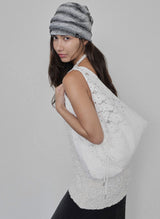 Jeanne Suede Shoulder Bag_Ivory