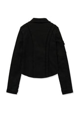 cut line jacket (black)