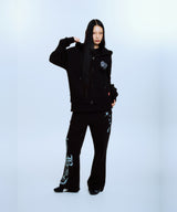 STARDUST FLARE SWEAT PANTS (BLACK)