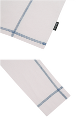 ODSD Cut-off Cover Stitch Semi-Crop T-shirt