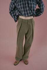 Cotton chino pants_khaki
