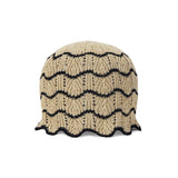 VA Label Wave Line Beanie / Beige