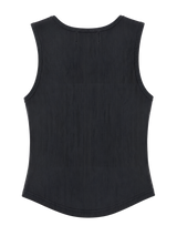 HORIZON RING SHORT SLEEVELESS [CHARCOAL]