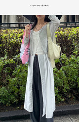 Judy See-through Round Neck Cardigan