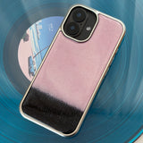 TWO - TONE MOHAIR EPOXY CASE - PINK
