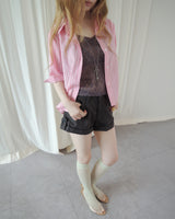 CANDY STRIPE 3/4 SLEEVE SHIRT