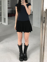 Lena Shirring Puff T-shirt (4 colors)