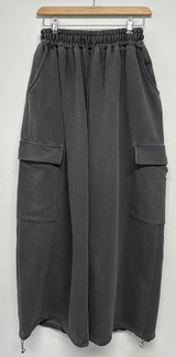 OVER WIDE BALLOON STRING HIP PIGMENT CARGO LONG PANTS ❤️‍🔥🩶🤎 - 3 COLORS