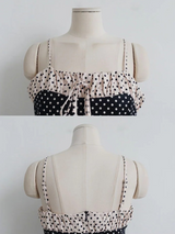 DOT COMBI MINI DRESS
