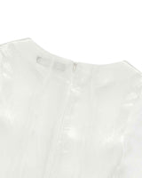 グロッシーフリルトップス _ WHITE