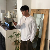 ピグメントクロームヘンリーロングスリーブTシャツ