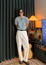 S/S ケーブルカラーショートスリーブニット 8カラー