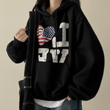LOVE American flag hood [Fleece]