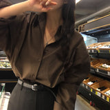 [High density fabric] ブリテンボキシーフィットオータムコットンシャツ