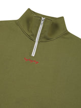26ss Half zipup logo embroidery knttied sweatshirts 2color