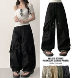 Waist String パラシュートカーゴワイドパンツ