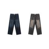 LMN lower incision wide denim pants (2 colors)