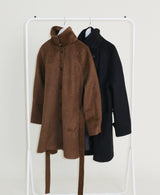 Belted Balmacan Single Alpaca Half Coat (Wool Coat/Winter Coat)