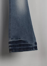 BLUE WASHING BOOTS CUT DENIM