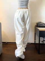 1277. デニムパッチトレーニングワイドパンツ
