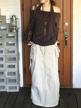 Lodi dot off-shoulder knit 