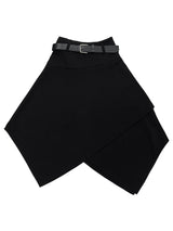 [set] belt shadow wrap skirt (2color)