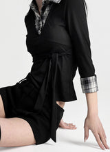 Bella check t-shirt
