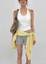 [MADE] Flote Halter String Sleeveless Top (Built-in Cap)