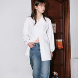 Layered Banding One Piece White
