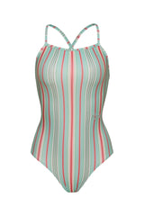 [Milky Stripes_green fig] ワンピース スイムウェア
