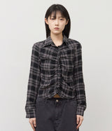 (W) Calm Checked Shirt