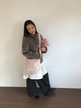 ヘアリーショーティーキルティドコート (2color)