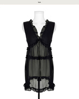 bennett chiffon & frill tiered bl / ops