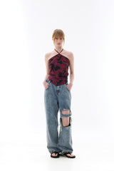  FINE HALTERNECK / BLACK