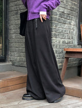 #WS ツータックウォームワイドスラックス + ベルトセット(3color)