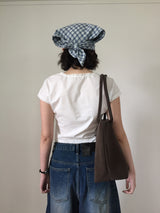 Nina lace pin tuck blouse (2color)