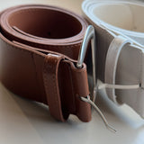 Leather lock belt