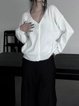 minimal basic knit cardigan (2color)